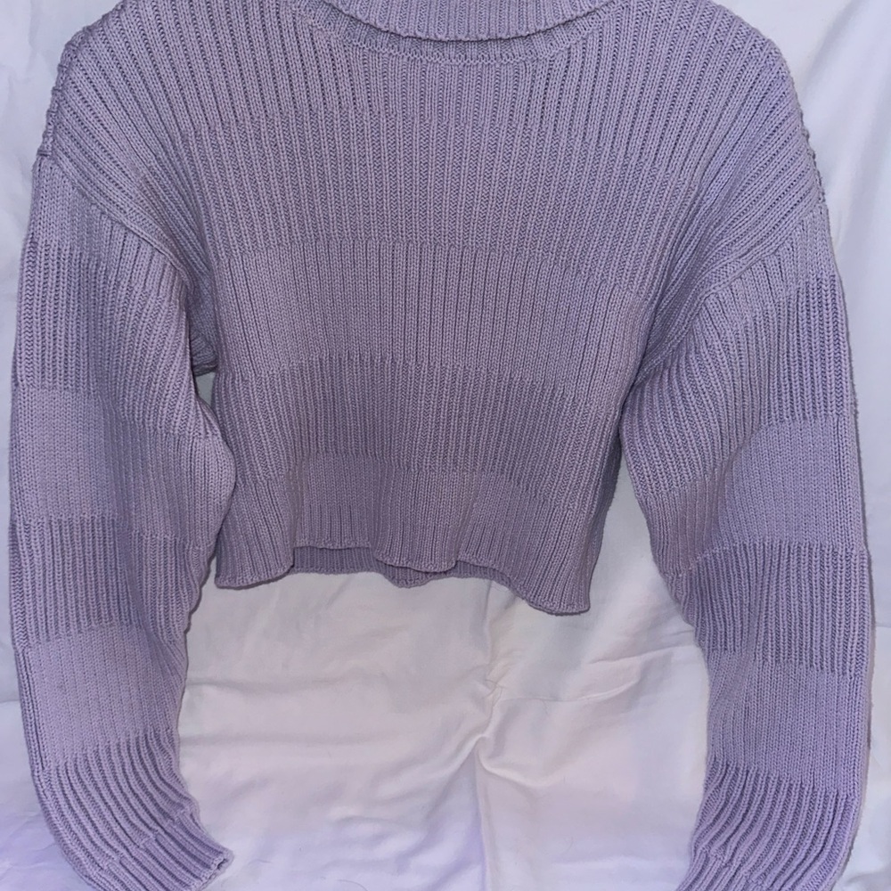 PacSun Lavender Cowl Neck Sweater